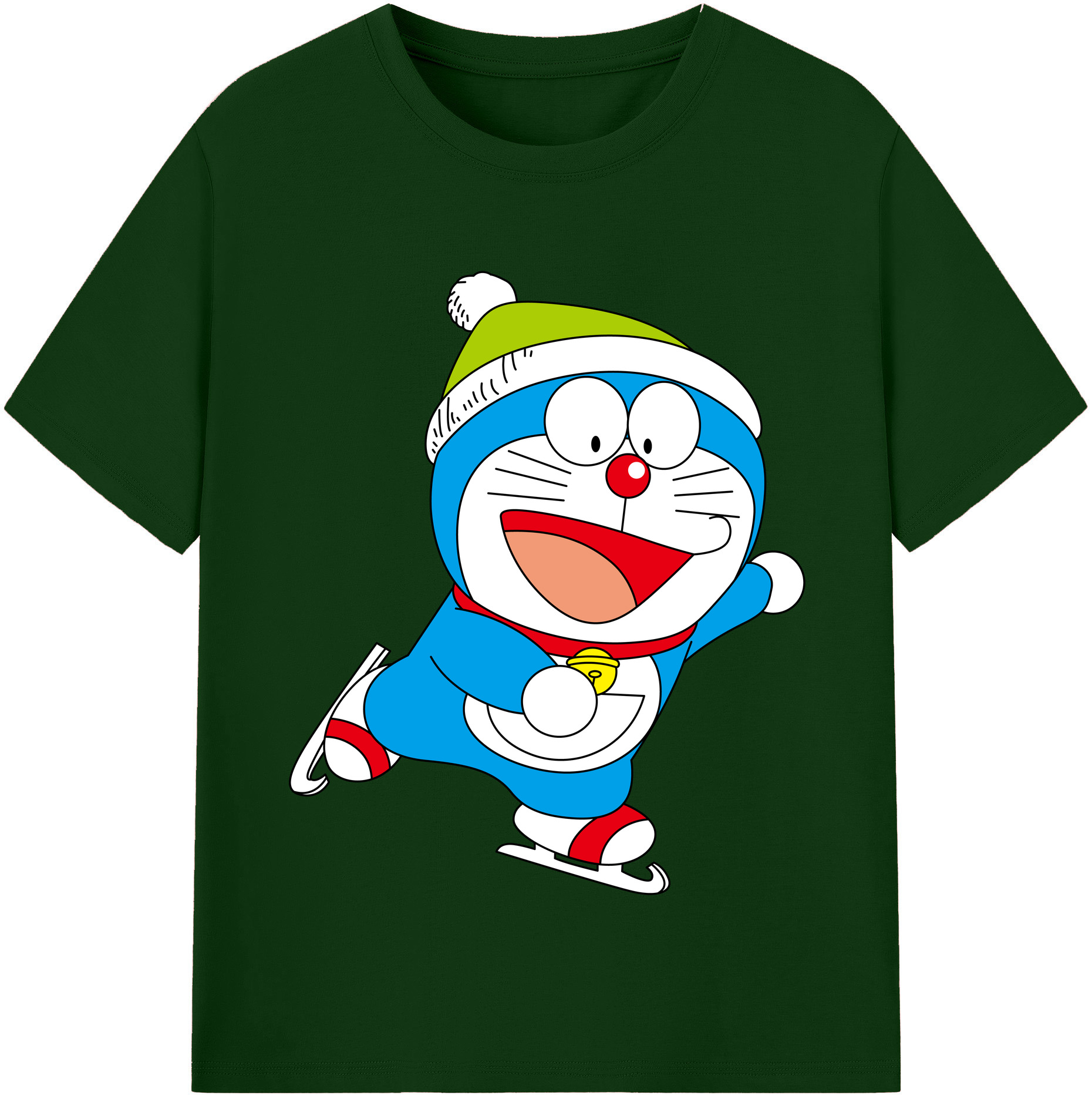 （画像用） ドラえもん Doraemon 綿100％半袖Tシャツ（フロントプリント）